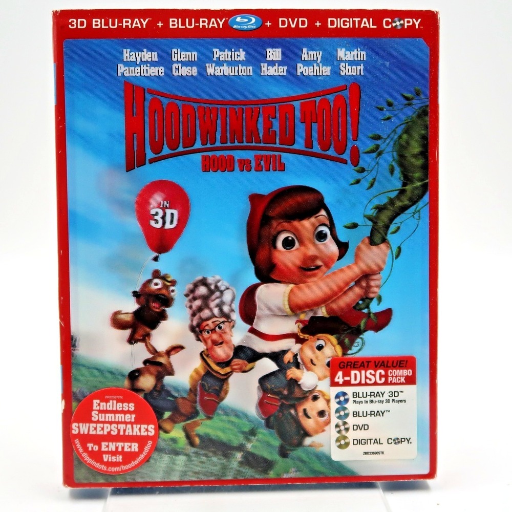 Hoodwinked Too! Hood vs Evil Blu-ray 3D DVD Panettiere Close Warburton Hader